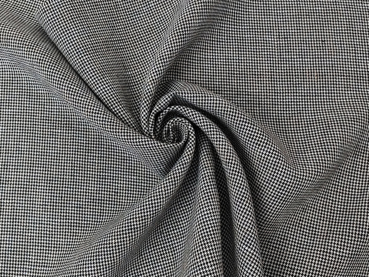 Linen Rayon Blend Fabric - Micro Gingham Check, Soft Touch, Plain Weave 8049 8050 8051