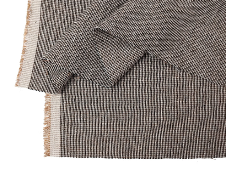 Linen Rayon Blend Fabric - Micro Gingham Check, Soft Touch, Plain Weave 8049 8050 8051