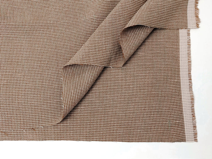 Linen Rayon Blend Fabric - Micro Gingham Check, Soft Touch, Plain Weave 8049 8050 8051