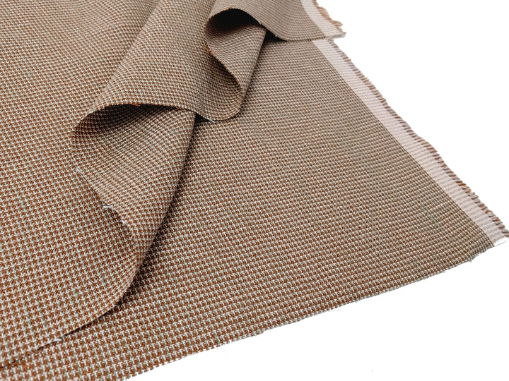 Linen Rayon Blend Fabric - Micro Gingham Check, Soft Touch, Plain Weave 8049 8050 8051