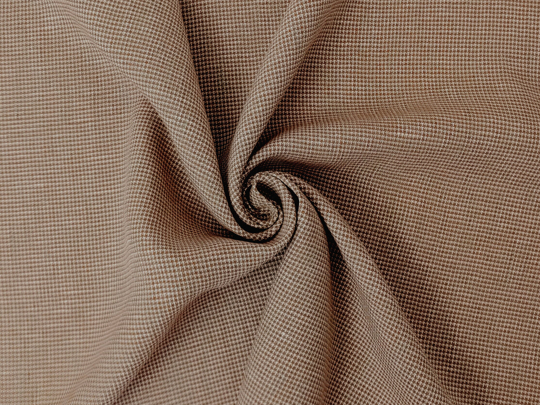 Linen Rayon Blend Fabric - Micro Gingham Check, Soft Touch, Plain Weave 8049 8050 8051
