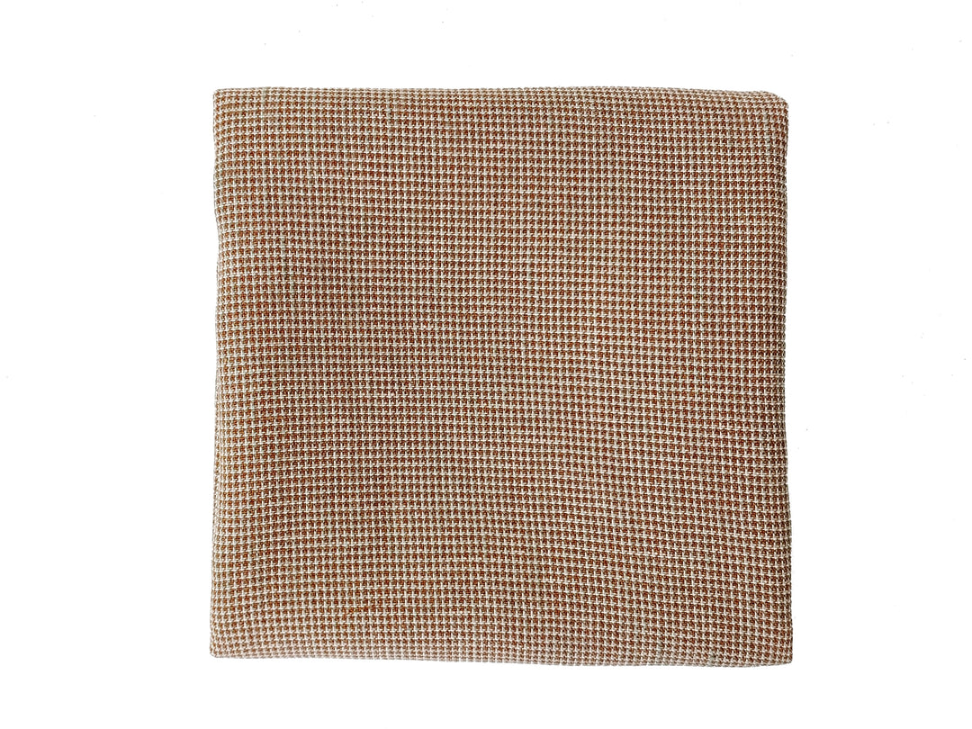 Linen Rayon Blend Fabric - Micro Gingham Check, Soft Touch, Plain Weave 8049 8050 8051