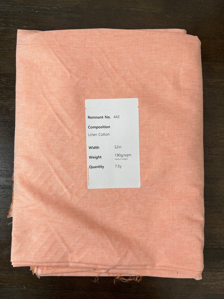 Remnant Fabric #442 - Linen Cotton  - 7.5y