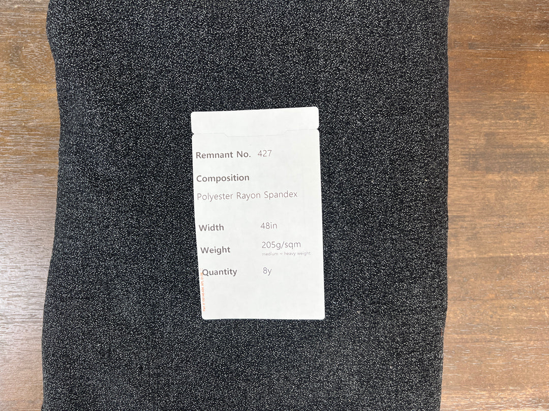 Remnant Fabric #427 - Polyester Rayon Spandex - 8y