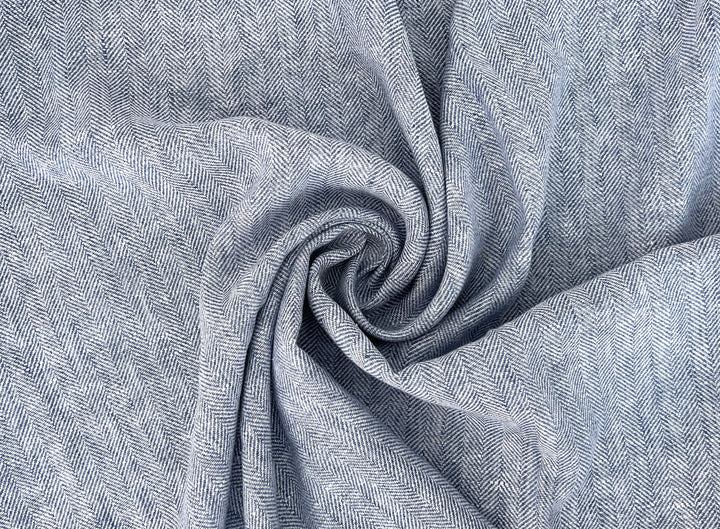 100% Linen Herringbone Twill Fabric Heavy Weight 7546 7547 7743 8152