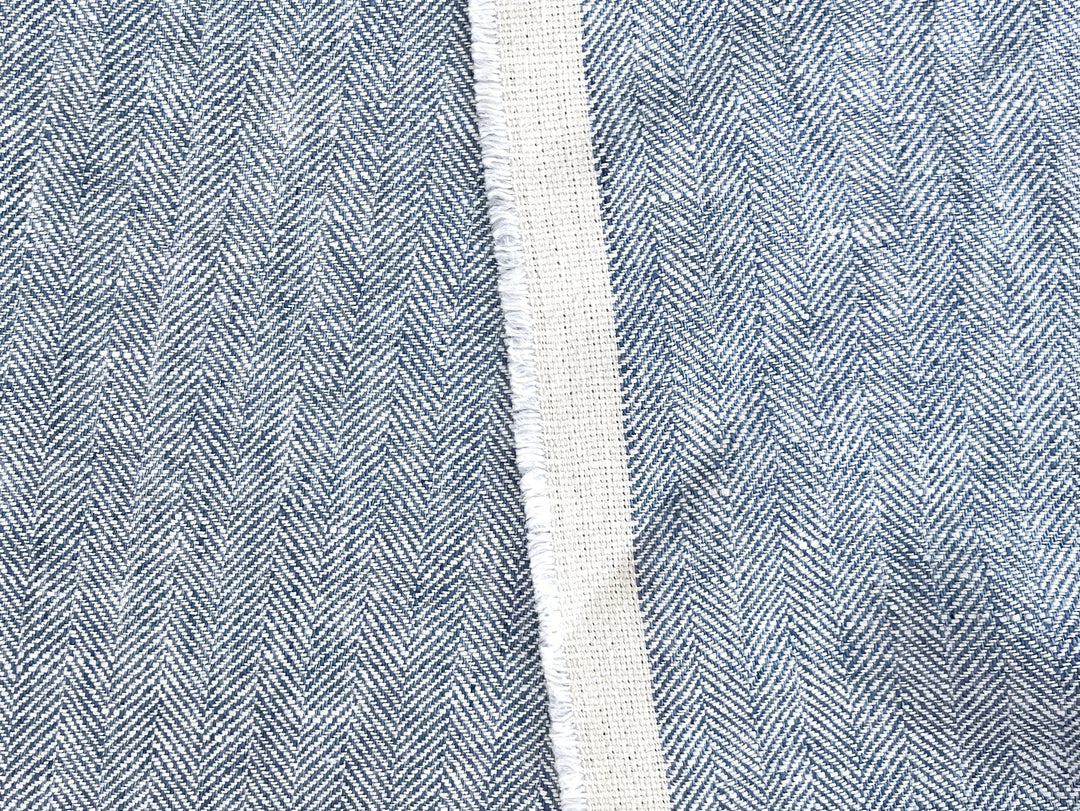 100% Linen Herringbone Twill Fabric Heavy Weight 7546 7547 7743 8152