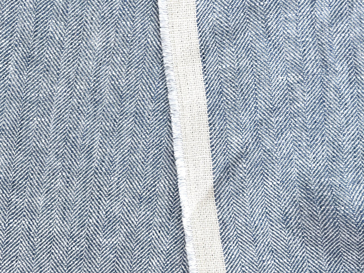 100% Linen Herringbone Twill Fabric Heavy Weight 7546 7547 7743 8152