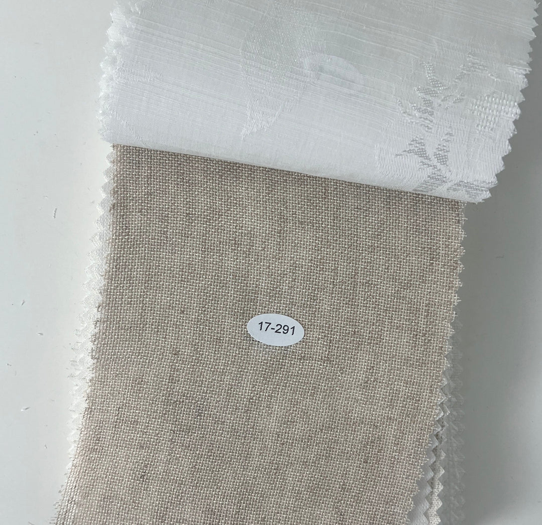 L3 Swatch Collection – 62 Linen Blend Swatches in White & Natural Tones