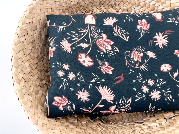 Mirrored Canvas – Linen Rayon Print Fabric, Design by Madeline, Madswick Studio, 8232 8233