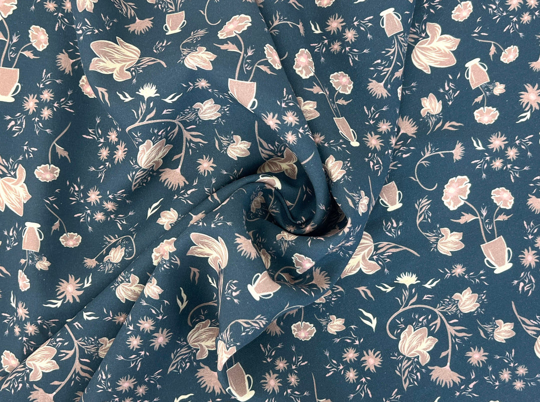 Mirrored Canvas – Linen Rayon Print Fabric, Design by Madeline, Madswick Studio, 8232 8233