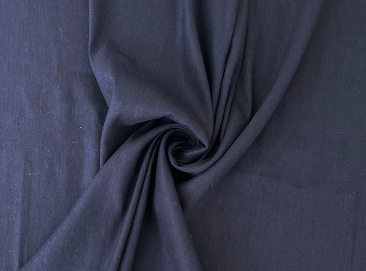 Linen Rayon Spandex Fabric – Great Drape & Comfort Stretch, Dark Navy & Grey 8162 8163