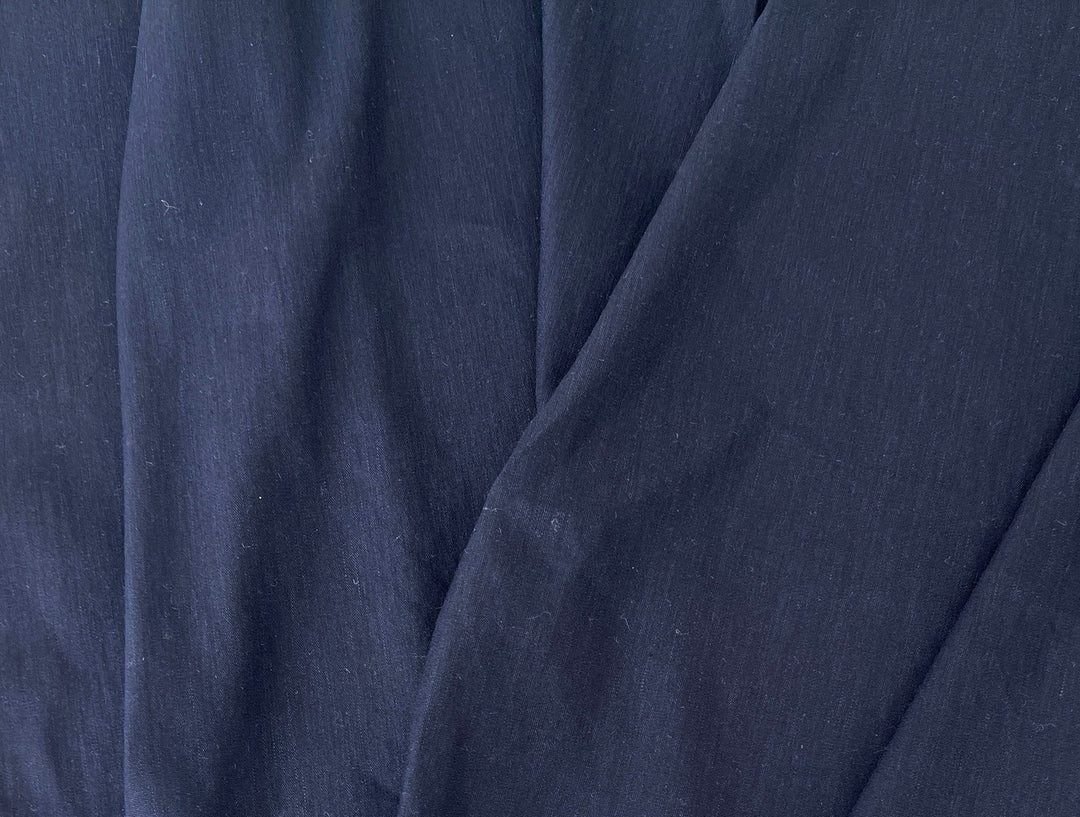 Linen Rayon Spandex Fabric – Great Drape & Comfort Stretch, Dark Navy & Grey 8162 8163