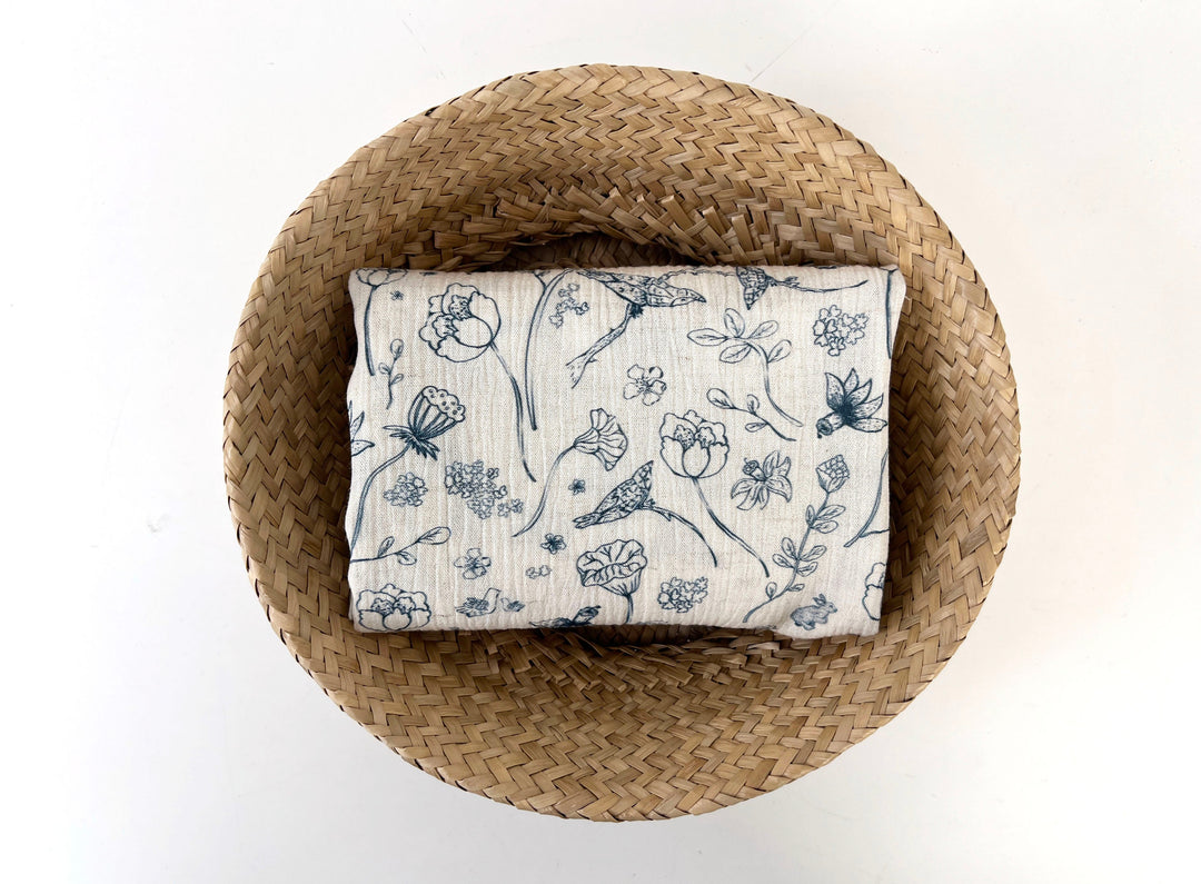 Birds of a Feather, Linen Rayon Print Fabric, Design by Madeline, Madswick Studio, 8222 8223 8224 8225