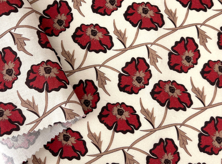 Drifting on the Vineyard – Ramie Cotton Satin Weave Fabric, Design by Madeline, Madswick Studio, 8229 8230 8231