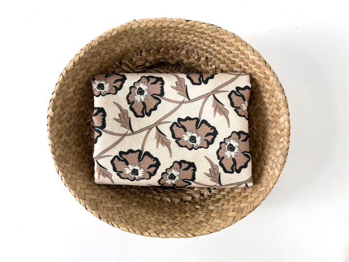 Drifting on the Vineyard – Ramie Cotton Satin Weave Fabric, Design by Madeline, Madswick Studio, 8229 8230 8231