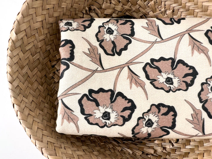 Drifting on the Vineyard – Ramie Cotton Satin Weave Fabric, Design by Madeline, Madswick Studio, 8229 8230 8231