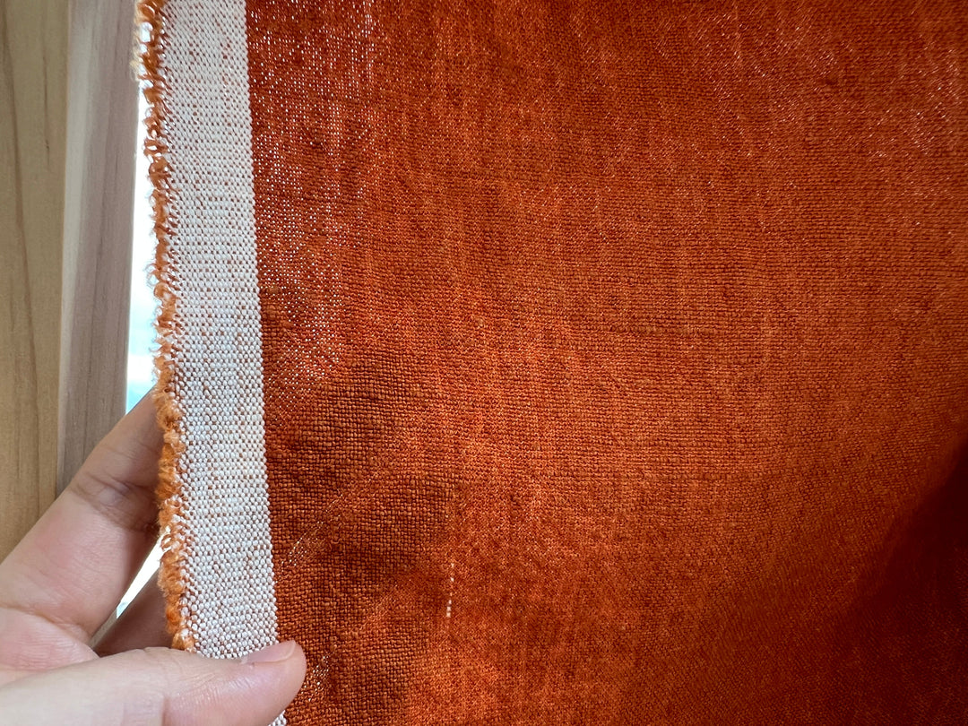100% Linen Fabric – Two-Tone Heavyweight Twisted Yarn, Pre-Washed  8221 7351 7973 8089