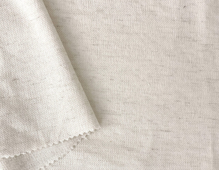 Linen Rayon Spandex Dobby Fabric – Medium Heavy, Soft Stretch, Pre-Washed 6652