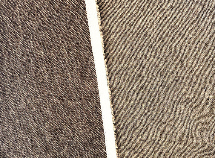 Heavyweight Linen Cotton Twill Fabric with Two-Tone Chambray 7258 7259 7331 7332 7856 7857
