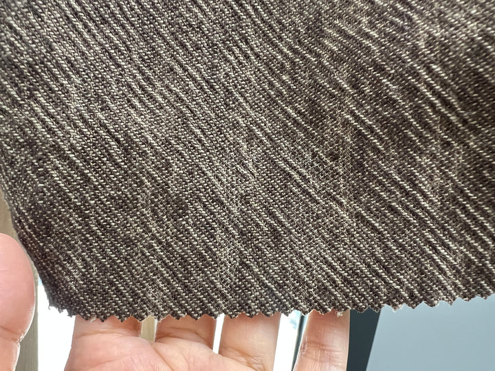 Heavyweight Linen Cotton Twill Fabric with Two-Tone Chambray 7258 7259 7331 7332 7856 7857