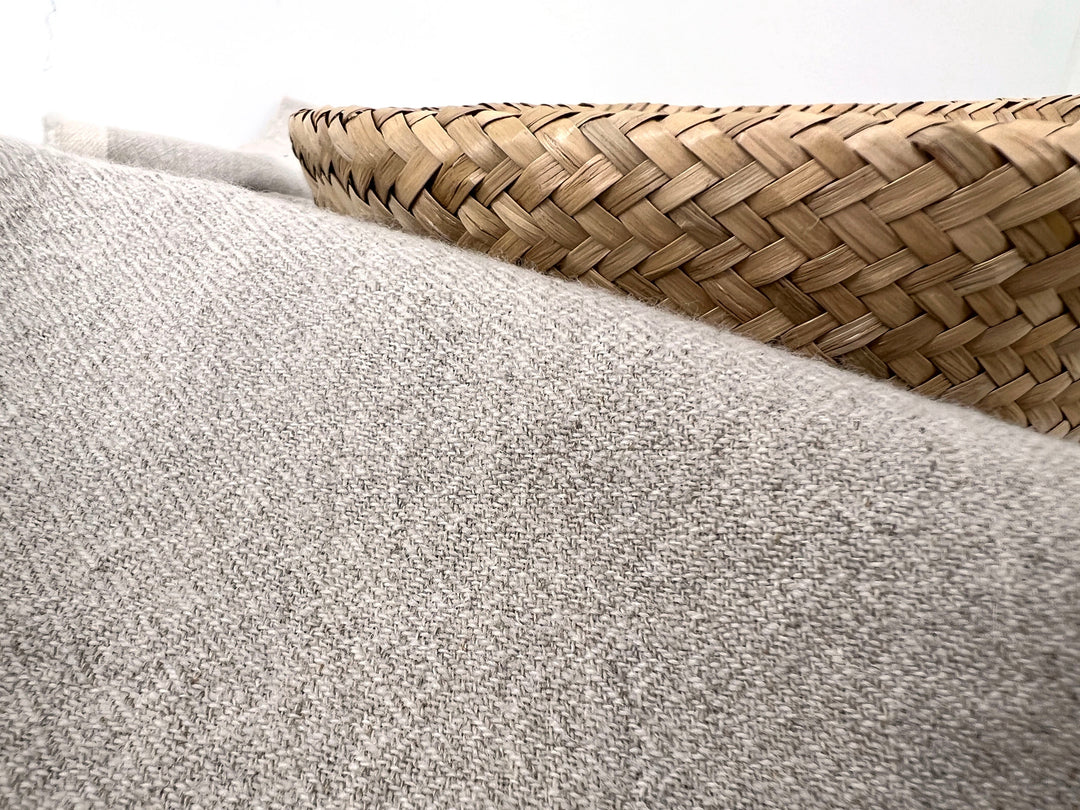 Linen Wool Broken Diamond Twill Fabric – Viking Inspired, Soft & Pre-Washed 8178 8179 8180