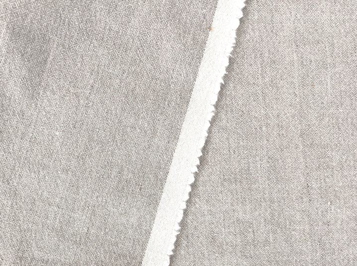 Linen Wool Broken Diamond Twill Fabric – Viking Inspired, Soft & Pre-Washed 8178 8179 8180