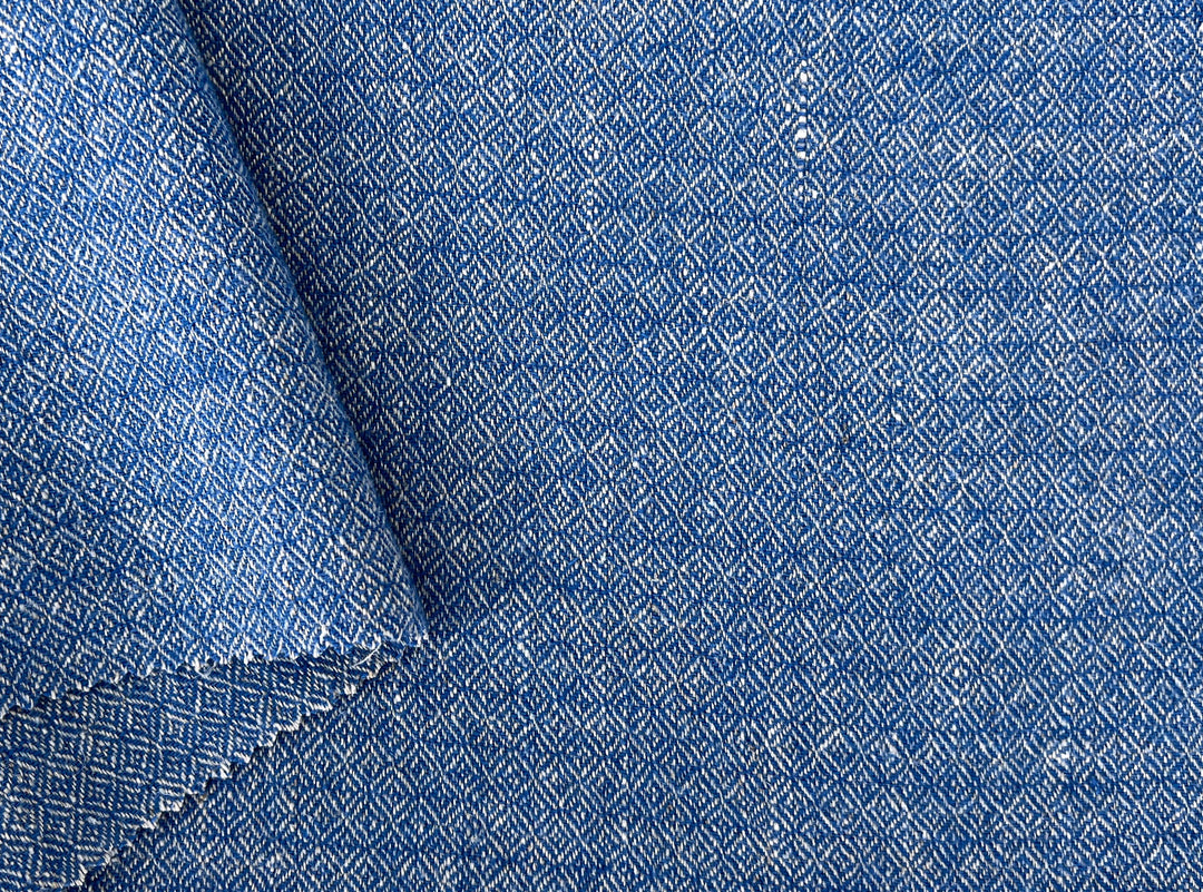 Linen Wool Broken Diamond Twill Fabric – Viking Inspired, Soft & Pre-Washed 8178 8179 8180