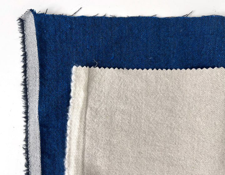Wool Linen Blend Twill Fabric – Yarn Dyed, Medium to Heavy Weight 8181 8182