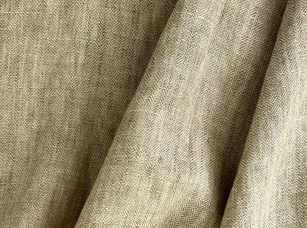 Linen Ramie Cotton Fabric – Broken Herringbone Chambray Weave 8278 8279