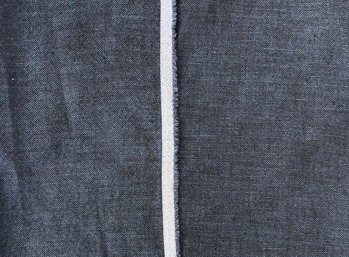 Linen Ramie Cotton Fabric – Broken Herringbone Chambray Weave 8278 8279