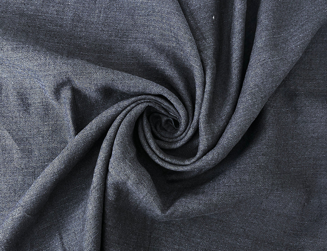 Linen Ramie Cotton Fabric – Broken Herringbone Chambray Weave 8278 8279