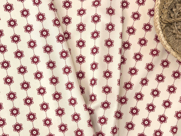 Medalians - Brass Collection - Wool Rayon Print Fabric, Design by Madeline, Madswick Studio 8370 8371 8372 8373 8374 8375