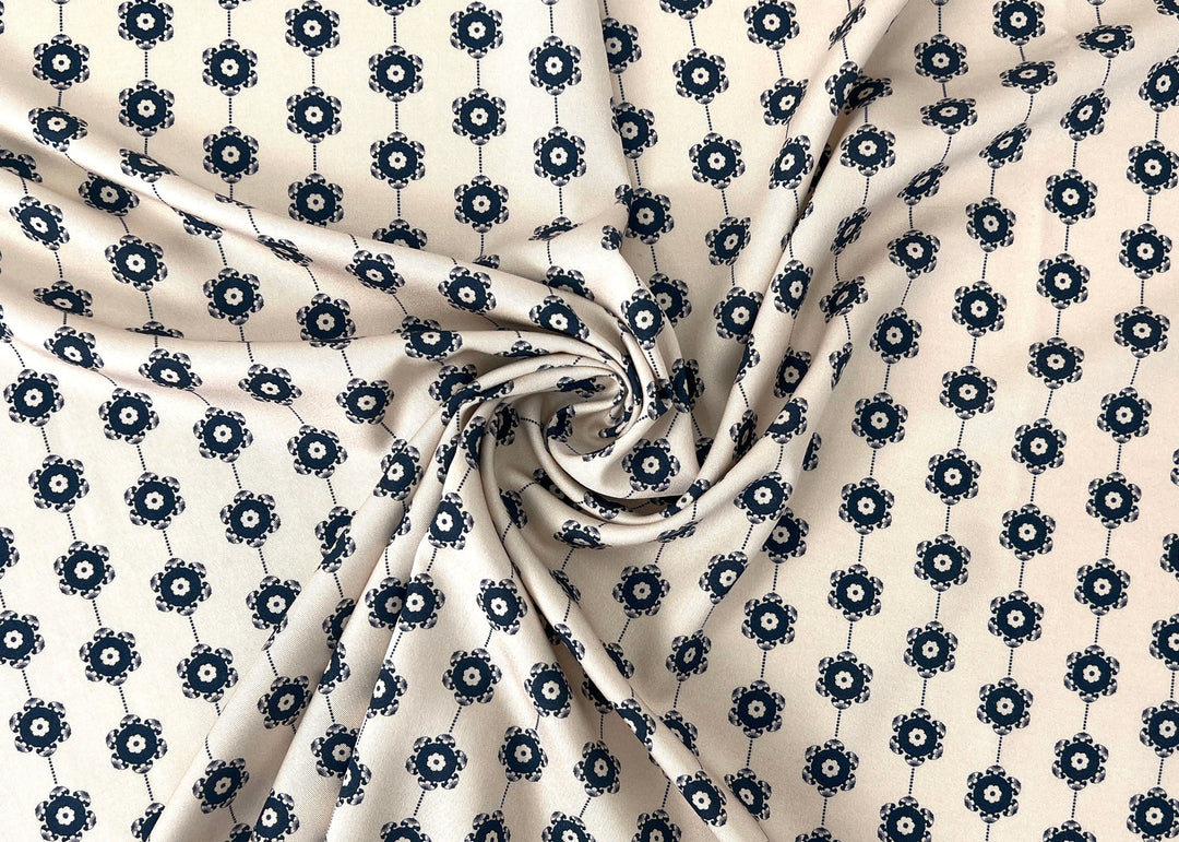 Medalians - Brass Collection - Wool Rayon Print Fabric, Design by Madeline, Madswick Studio 8370 8371 8372 8373 8374 8375