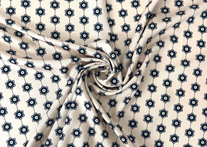 Medalians - Brass Collection - Wool Rayon Print Fabric, Design by Madeline, Madswick Studio 8370 8371 8372 8373 8374 8375
