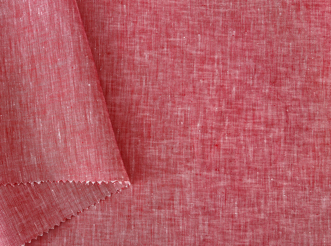 100% Linen Chambray Fabric – Soft Pre-Washed Lightweight 4918 4134 4135