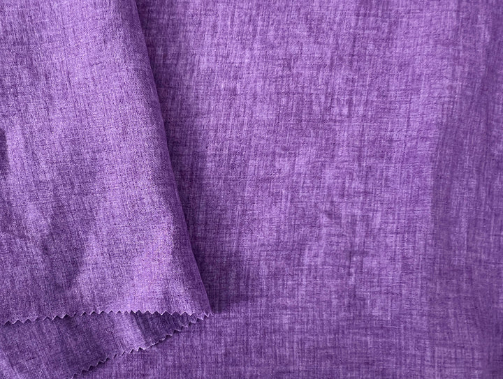 100% Linen Soft&Crisp Fabric 21s Vintage Chambray Violet(light) 7934