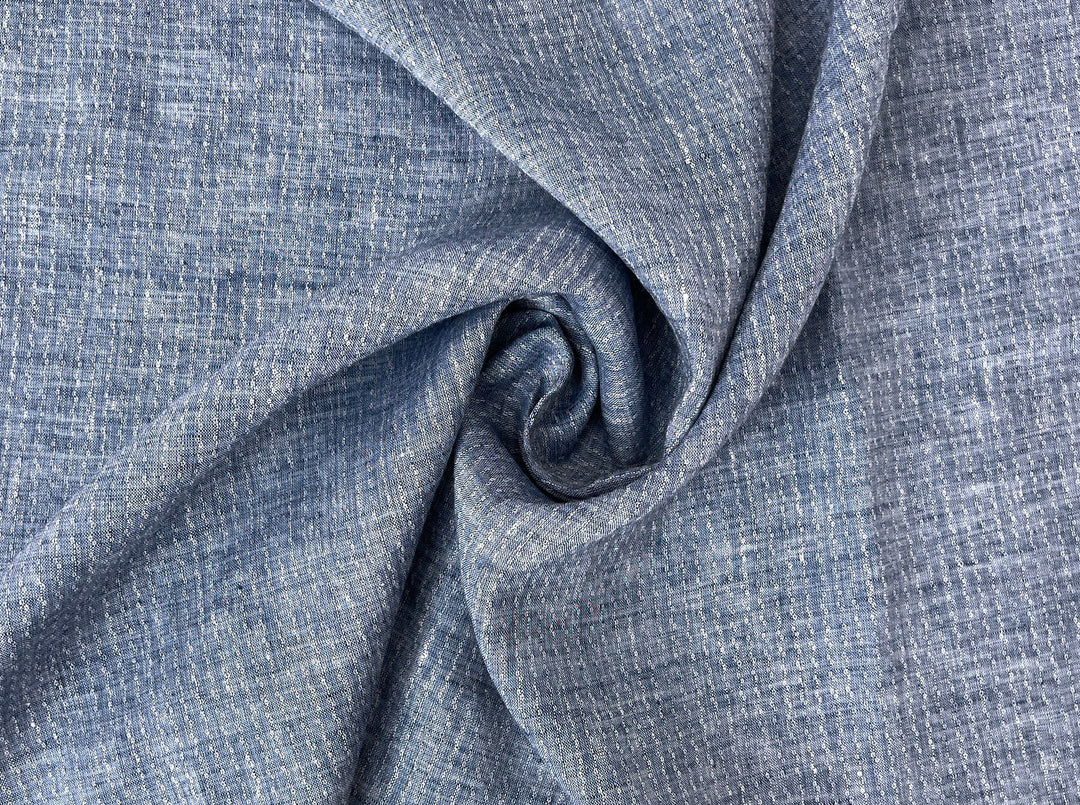 Artisan Micro-Pattern Jacquard | 100% Linen Fabric 4358 4360