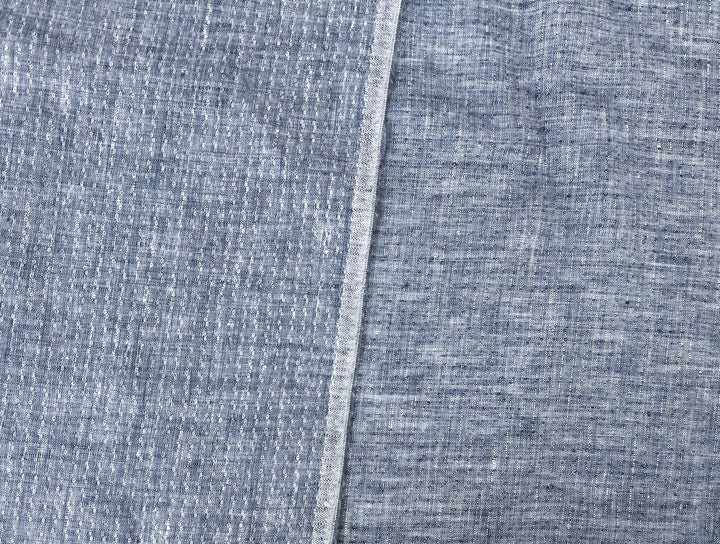Artisan Micro-Pattern Jacquard | 100% Linen Fabric 4358 4360