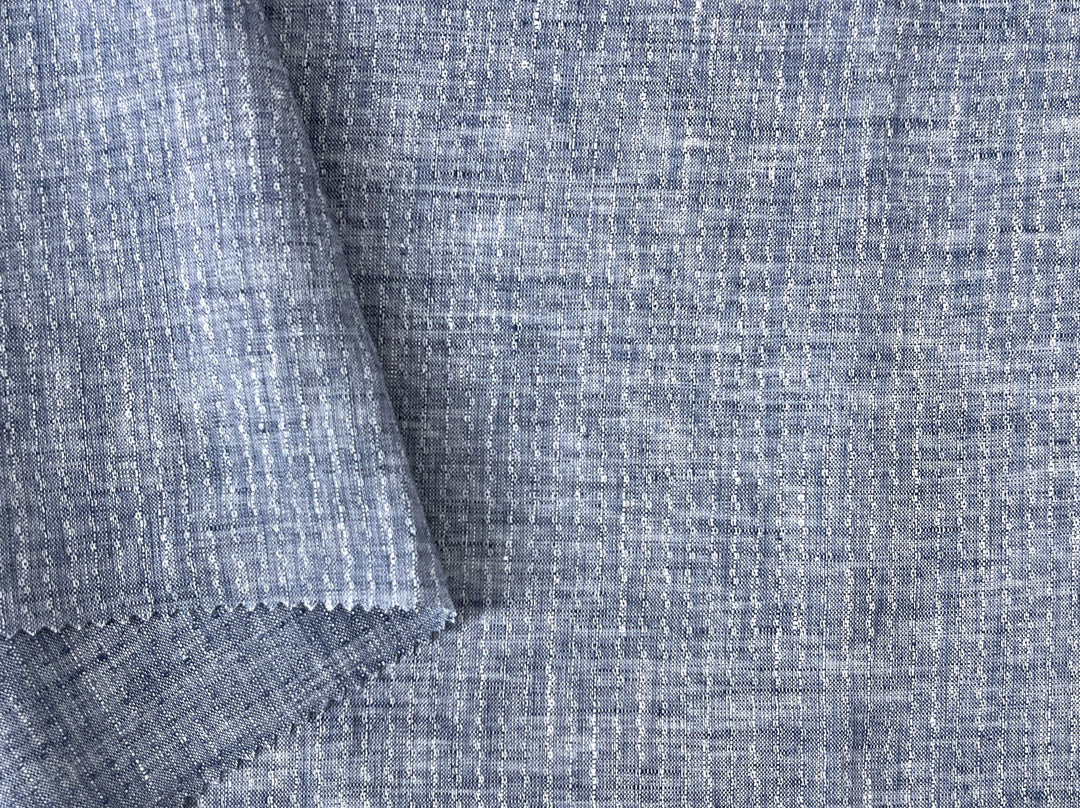 Artisan Micro-Pattern Jacquard | 100% Linen Fabric 4358 4360