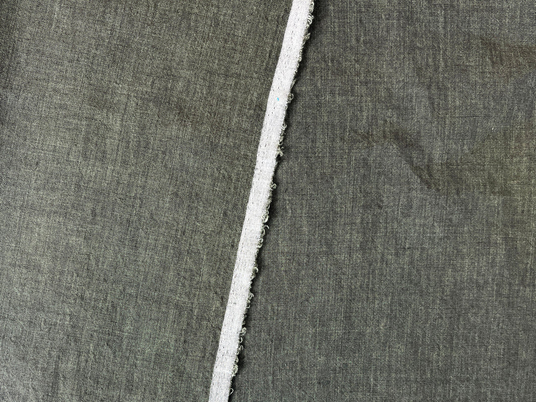 High Twisted Linen Fabric 14s Medium Weight Khaki 8010