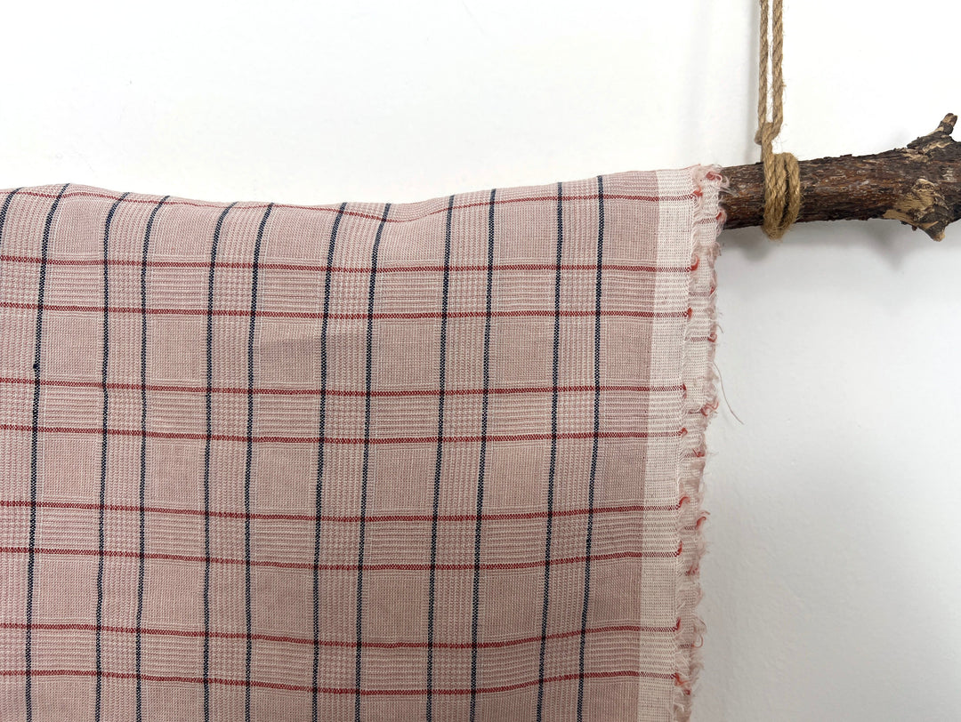 Lightweight Glen Plaid | Linen Cotton Blend Fabric 7798 7799 8060