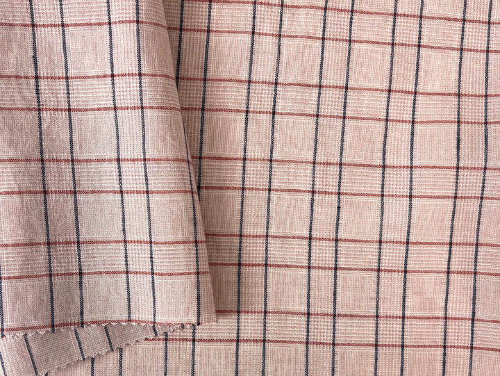 Lightweight Glen Plaid | Linen Cotton Blend Fabric 7798 7799 8060