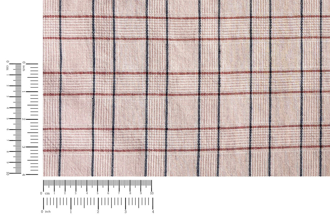 Lightweight Glen Plaid | Linen Cotton Blend Fabric 7798 7799 8060