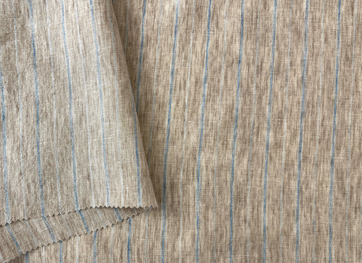 100% Linen Fabric Delave Stripe  Lightweight 7500 7501 7751 7723 7724