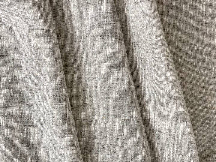 100% Linen Fabric – Medium to Heavyweight, Soft Finish Natural 8183