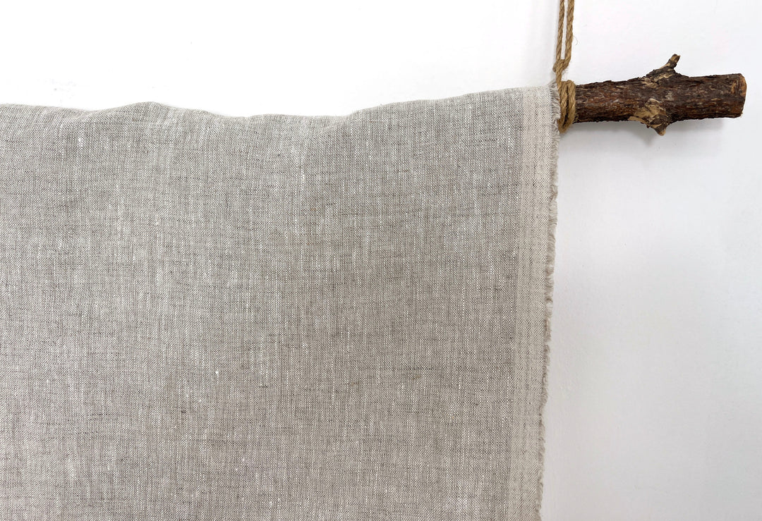 100% Linen Fabric – Medium to Heavyweight, Soft Finish Natural 8183
