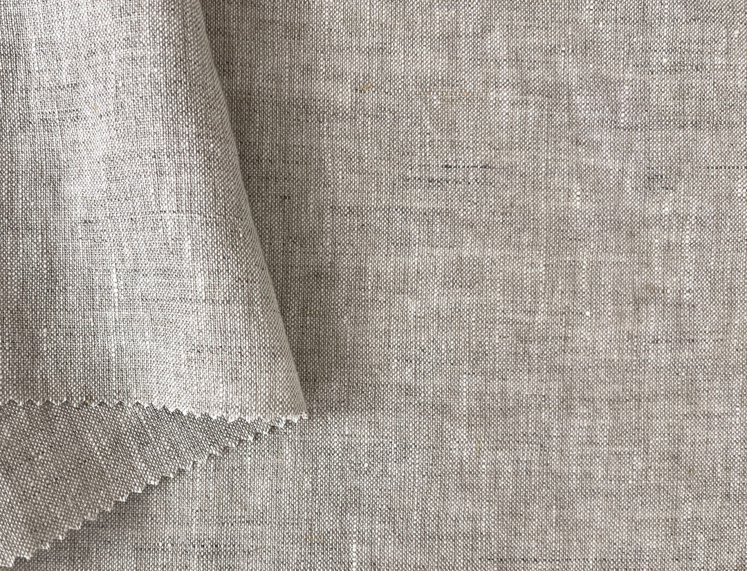 100% Linen Fabric – Medium to Heavyweight, Soft Finish Natural 8183