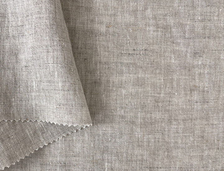 100% Linen Fabric – Medium to Heavyweight, Soft Finish Natural 8183