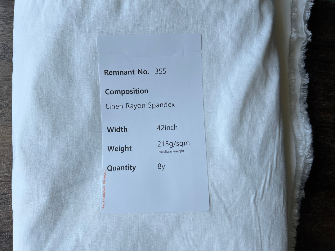 Remnant Fabric #355 - Linen Rayon Spandex - 8y