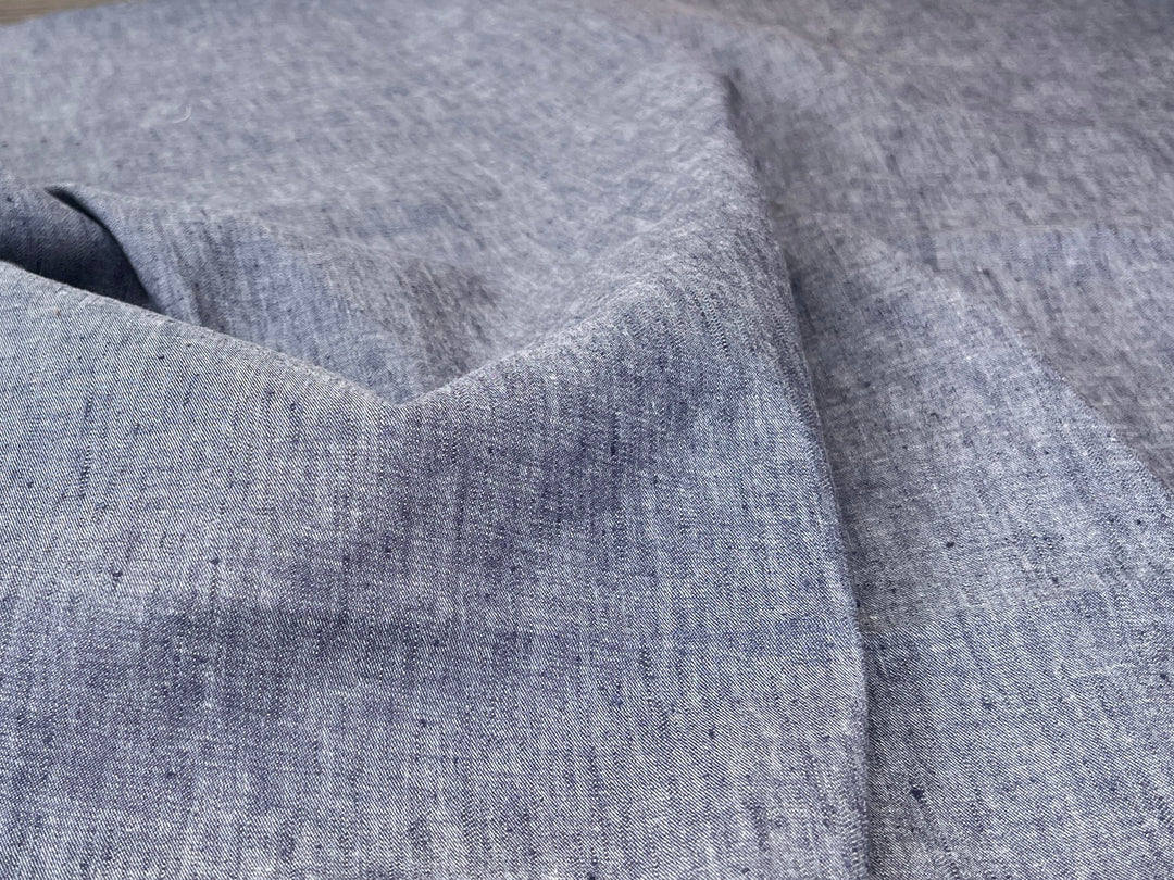 Chambray Linen Cotton Stretch Twill Fabric 3099 3248 3249 2234 3016